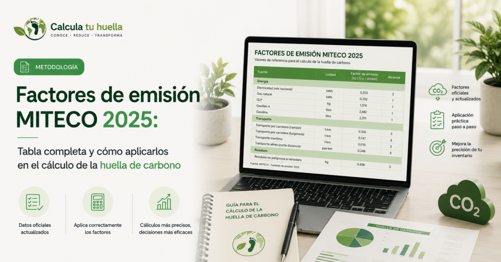 factores de emision miteco